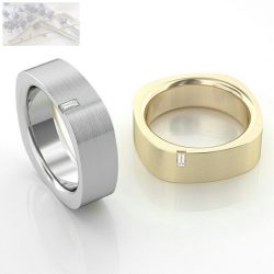 Fehér arany karikagyűrű